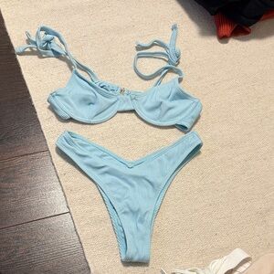 Sky Blue Women's Bikini Set